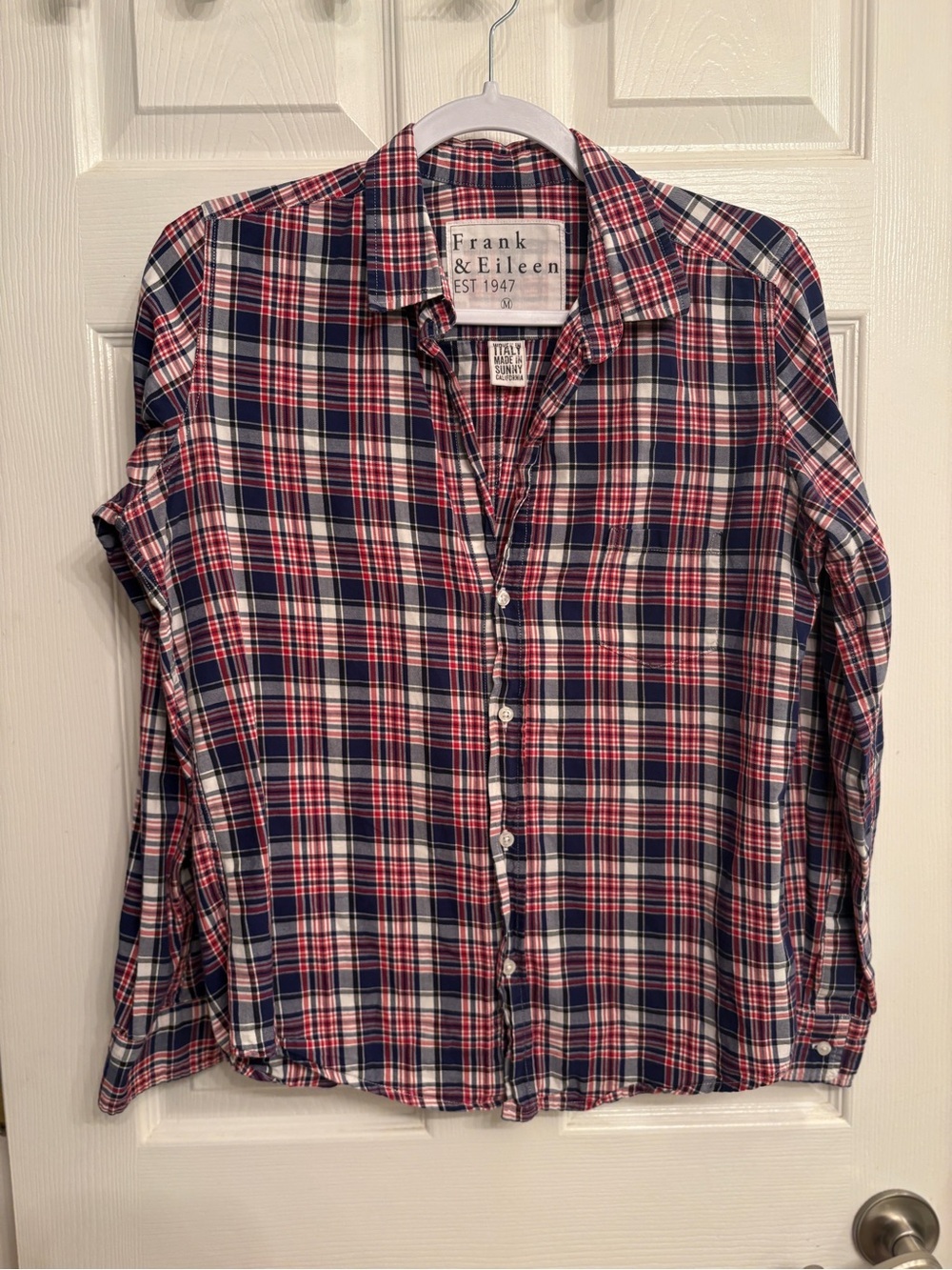 Frank & Eileen Plaid Blouse